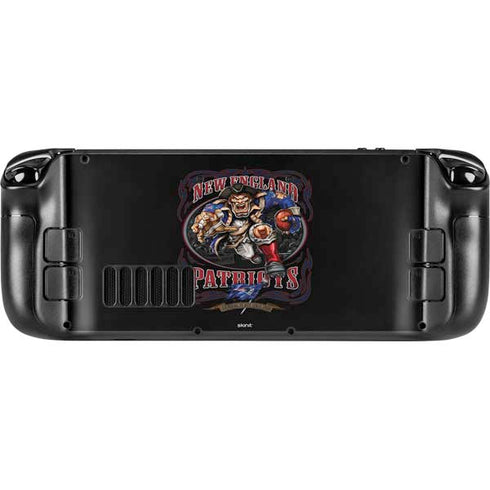 Liquid Blue NFL New England Patriots Running Back Steam Deck Handheld Gaming Computer Skin